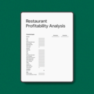 Restaurant Profitability Analysis Tool