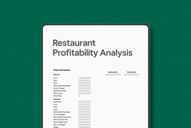 Restaurant Profitability Analysis Tool