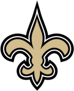 alt="New Orleans Saints Logo - fleur de lis"