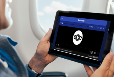 NOW YOU CAN WATCH YOUR FAVORITE LIVE SHOWS, MOVIES, AND SPORTS FROM DIRECTV ON SELECT SOUTHWEST AIRLINES FLIGHTS