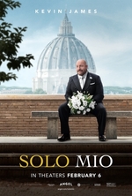 alt="Solo Mio film poster featuring Kevin James in a suit in Italy"